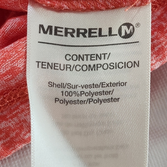 Merrell Size Medium Cozy Red Cowl Neck Sweater With Hood - Picture 7 of 7